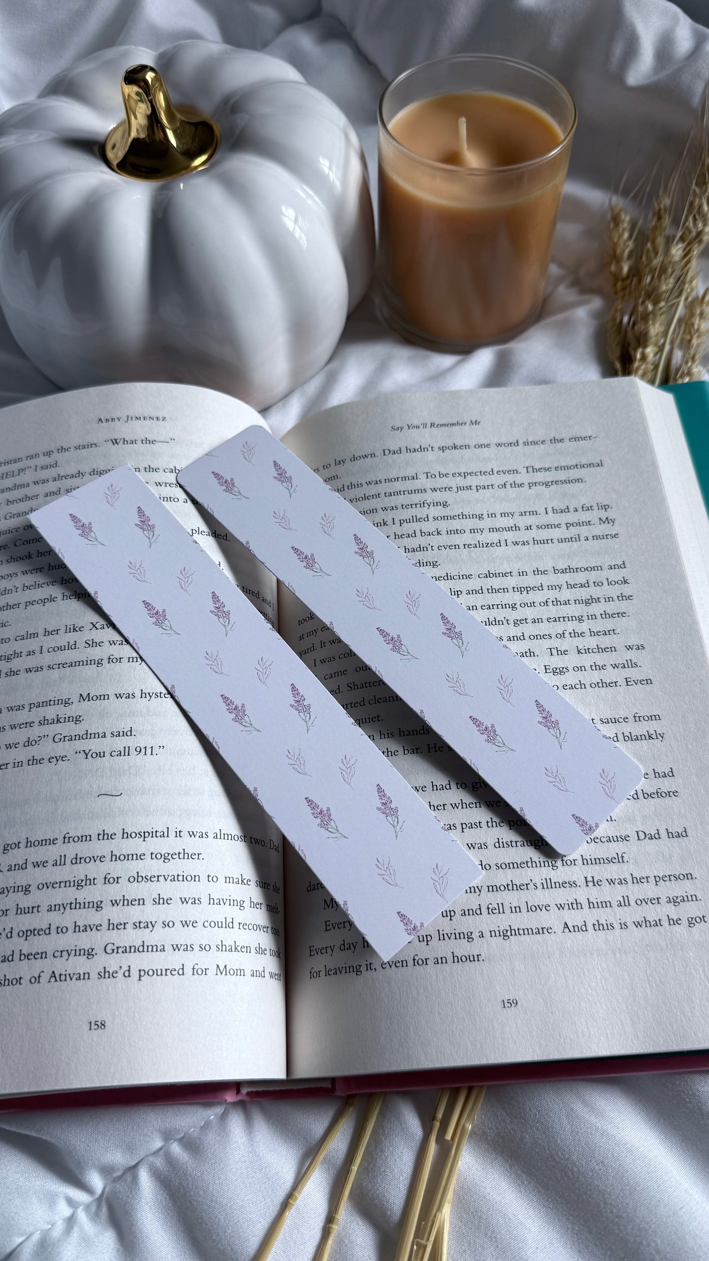 Double-Sided Skinny Bookmark