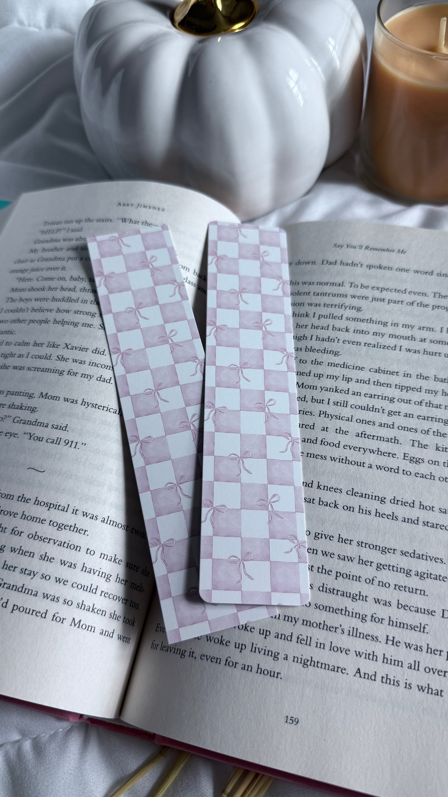 Double-Sided Skinny Bookmark