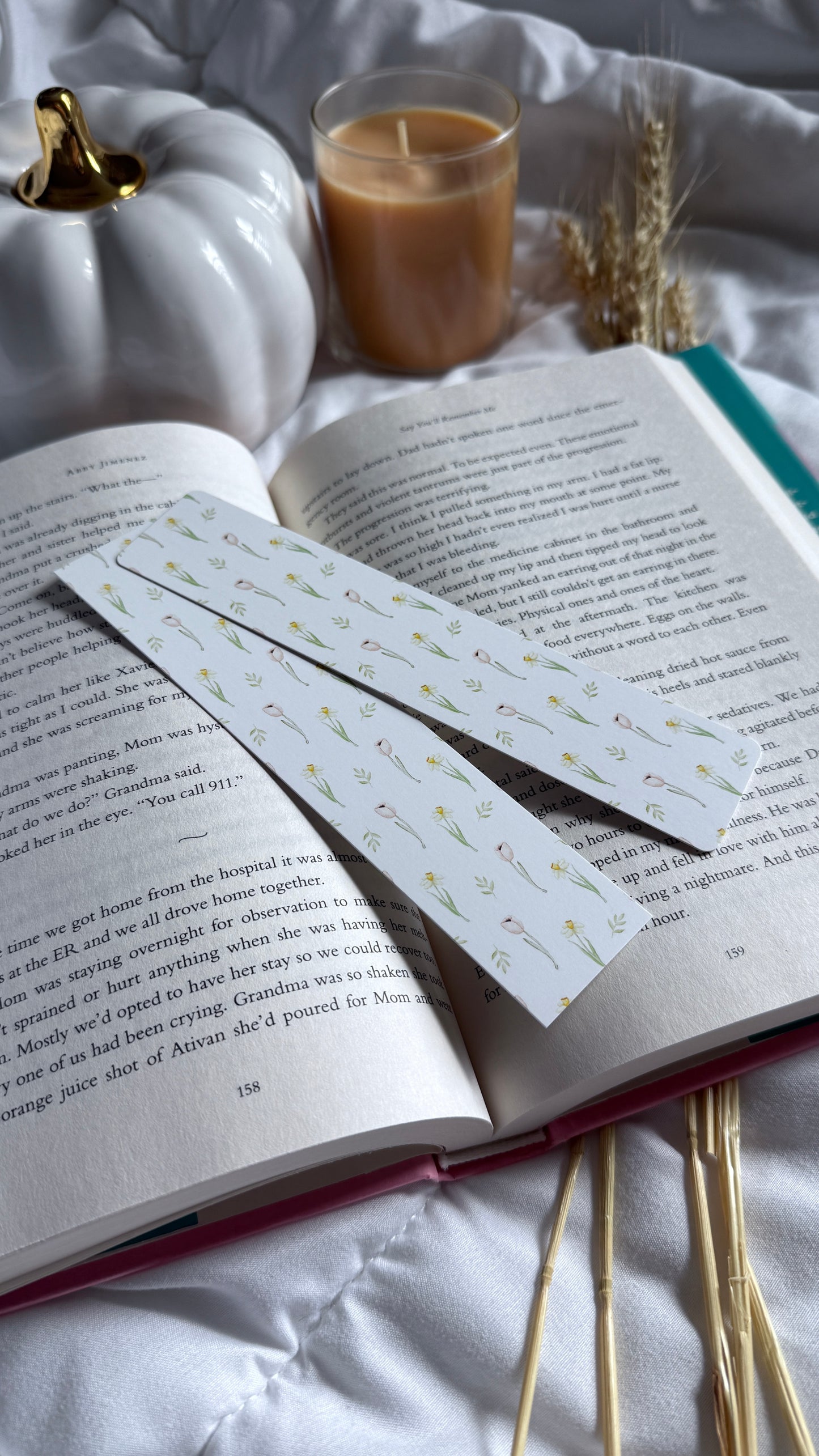 Double-Sided Skinny Bookmark