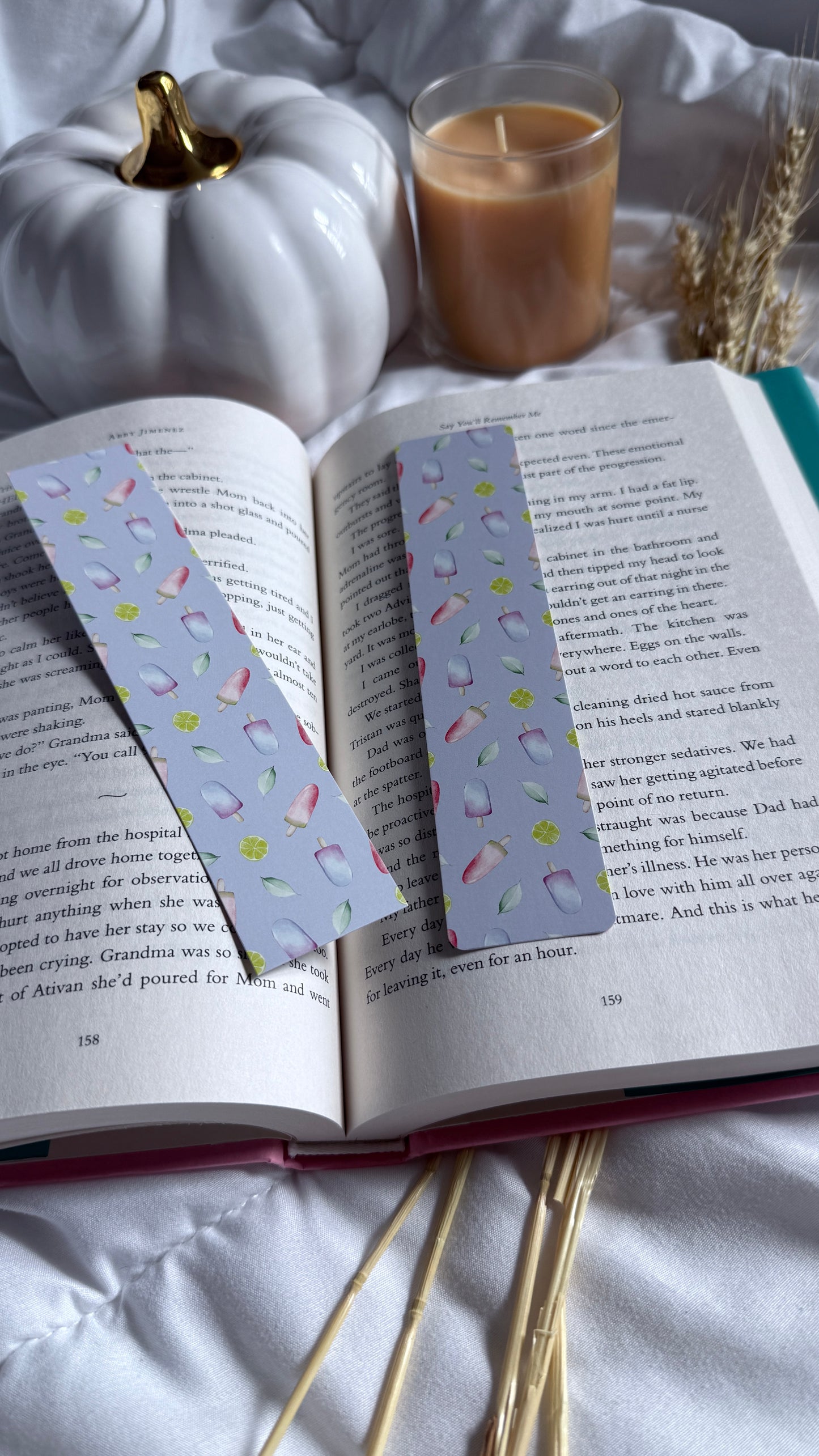 Double-Sided Skinny Bookmark