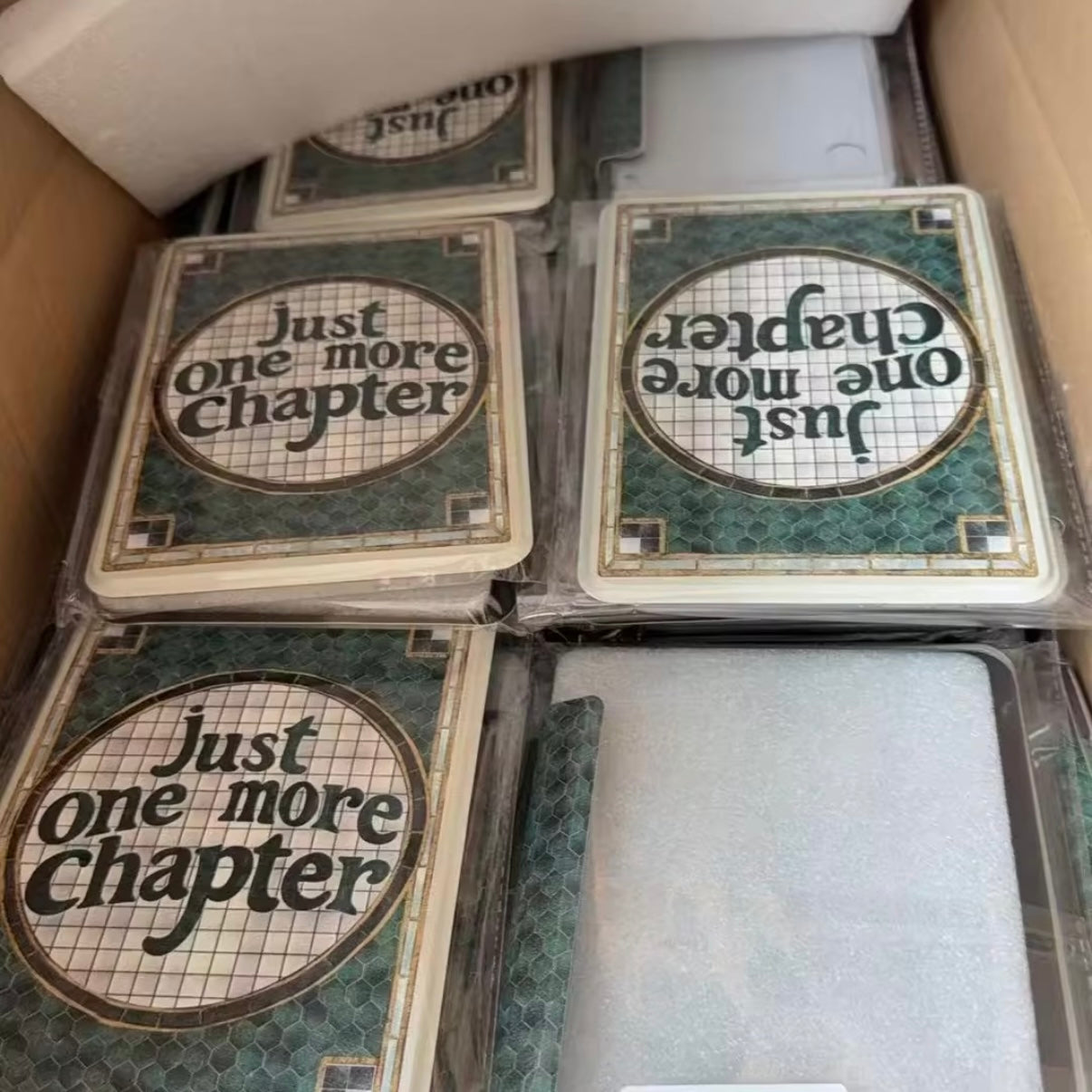 "Just One More Chapter" Vintage Tile | Kindle Case – BookCon Exclusive