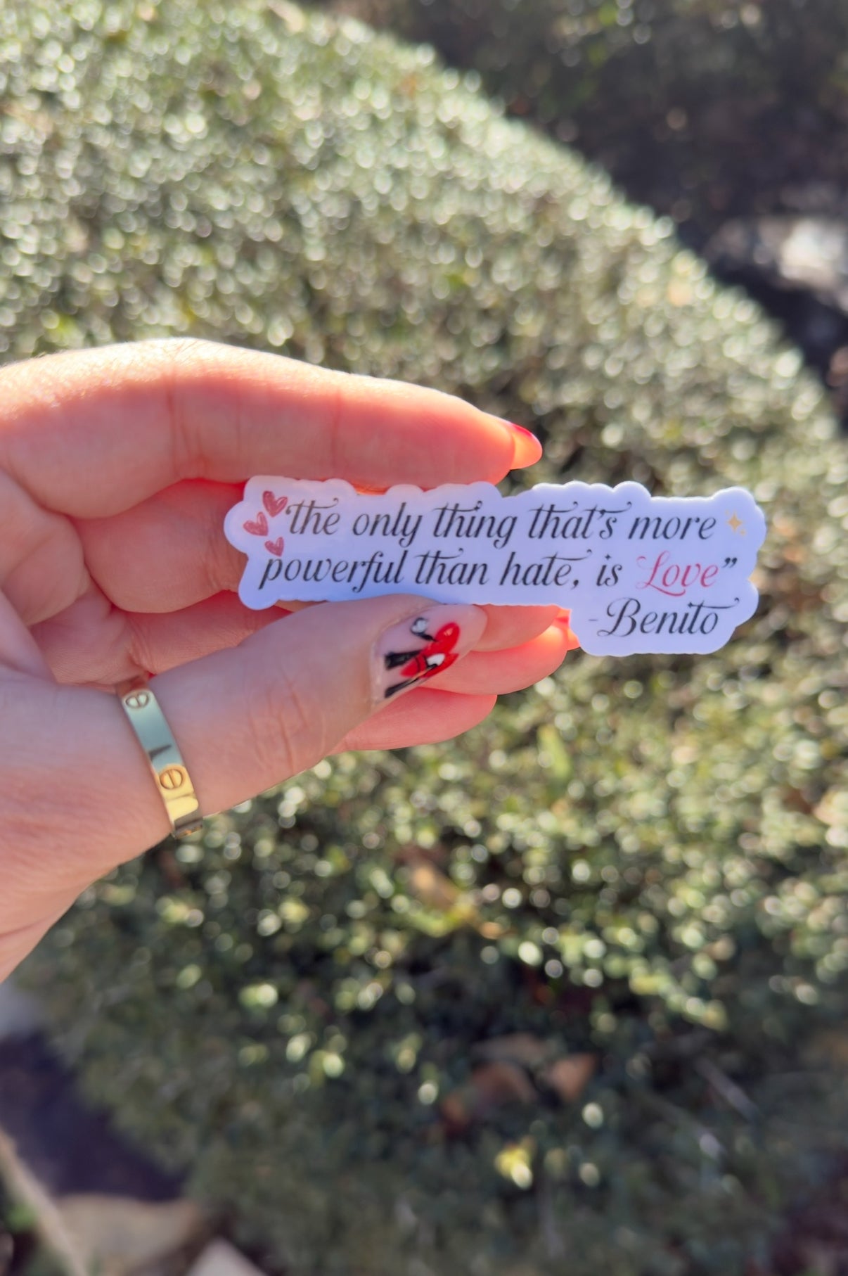 The only thing that’s more powerful than hate, is love.