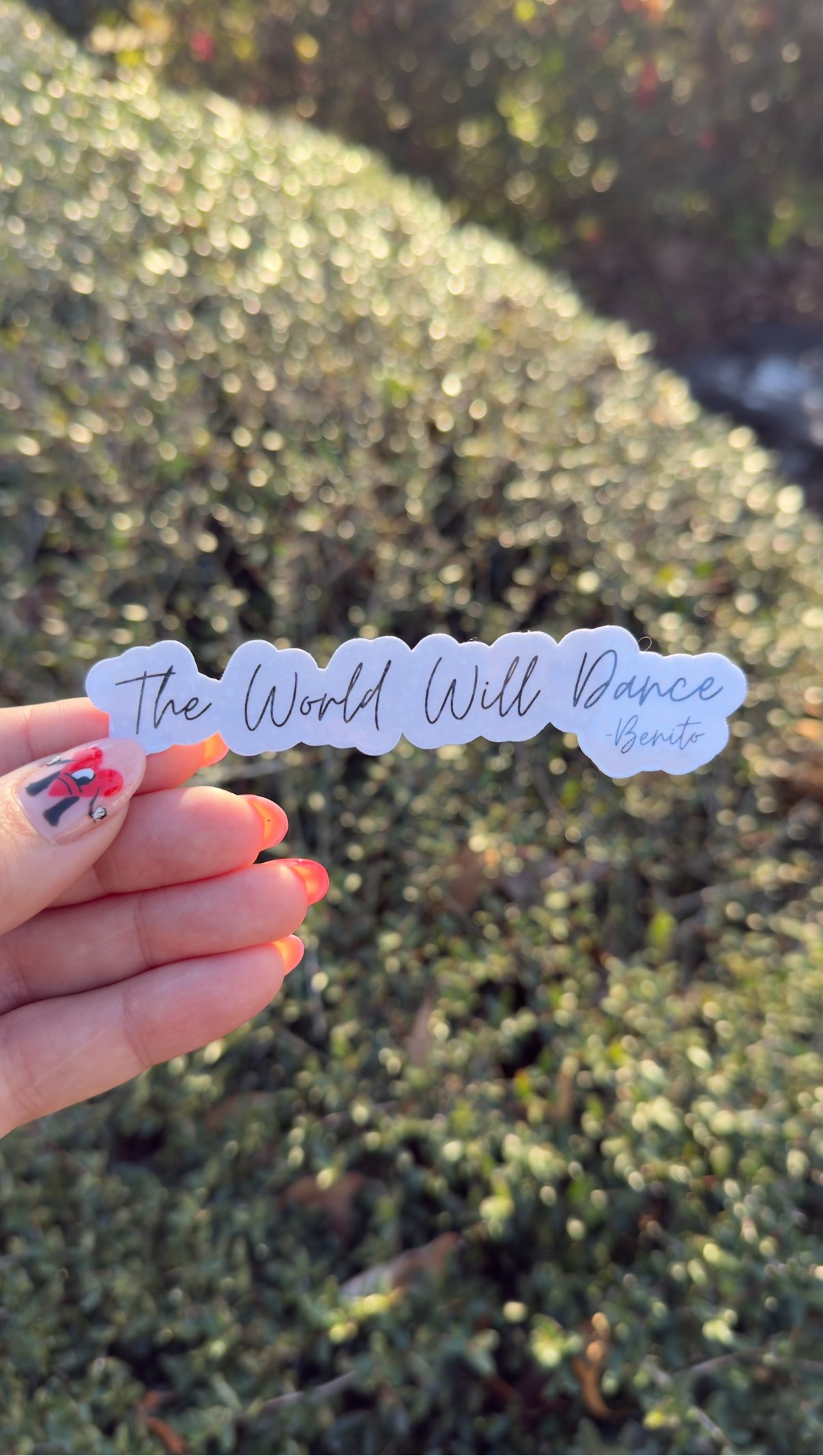The World Will Dance - W