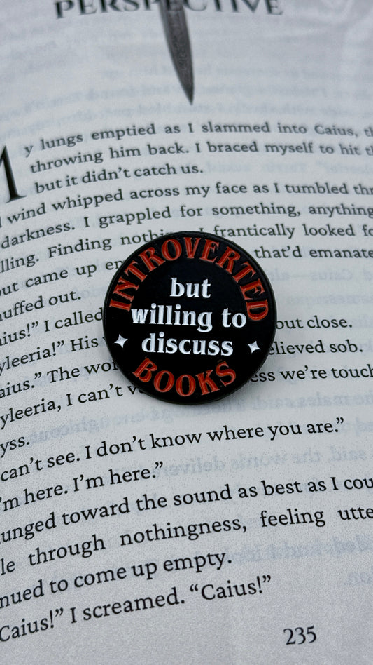 Willing to discuss books | Enamel Pin