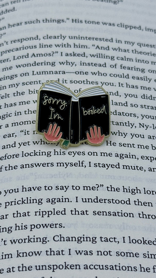 I’m booked | Enamel Pin