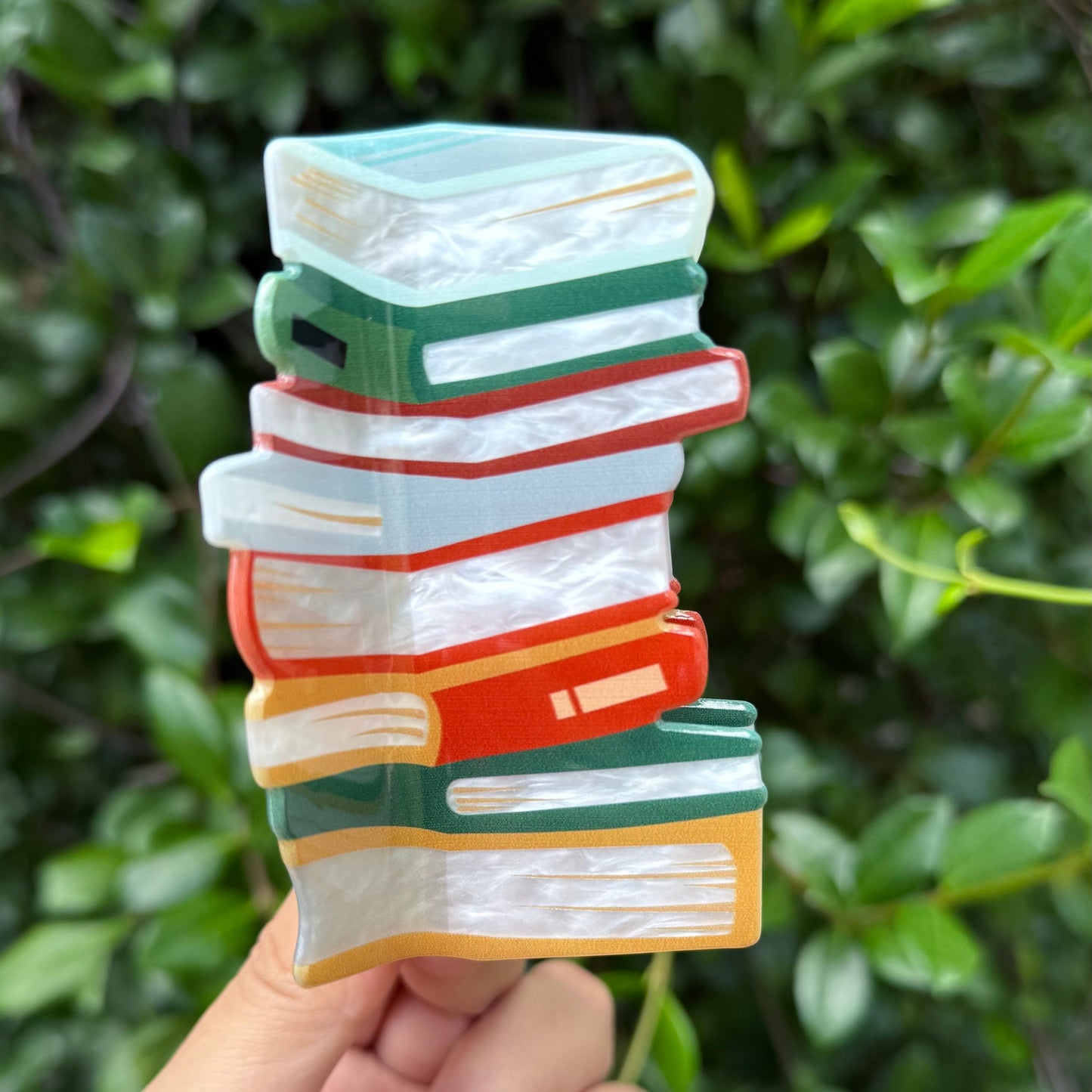 Book Stacks Claw Clip