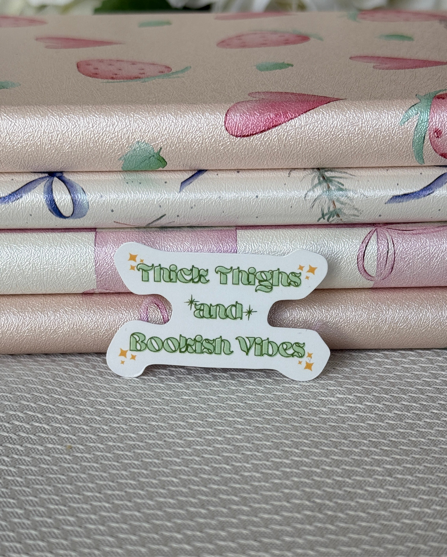 Thick Bookish Vibes* Sticker