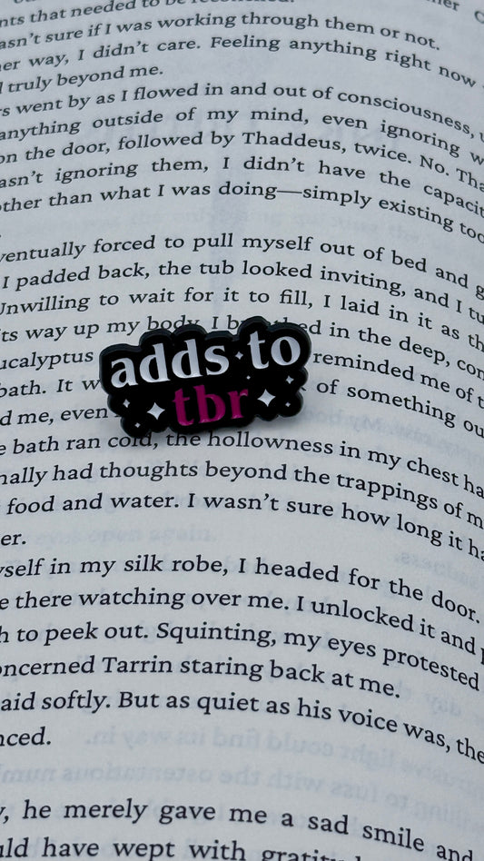 Adds to TBR | Enamel Pin