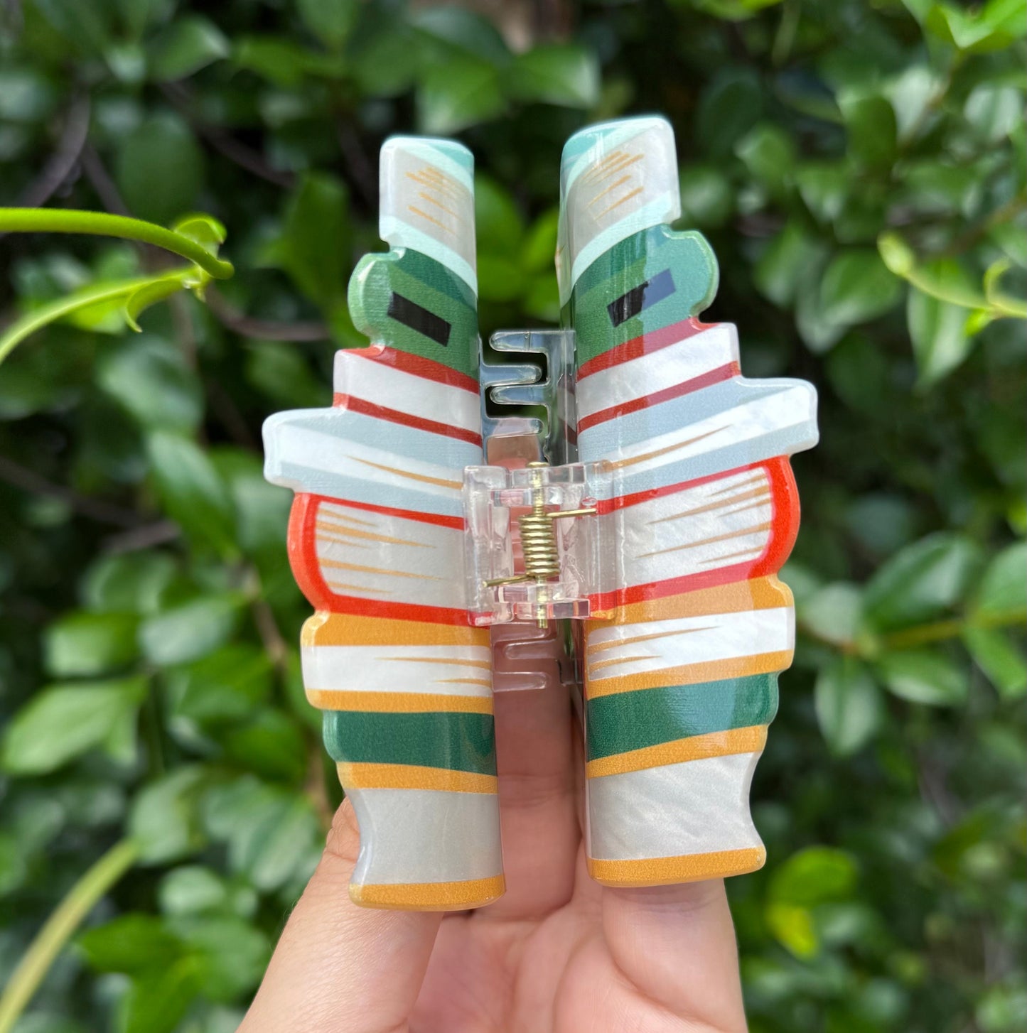 Book Stacks Claw Clip