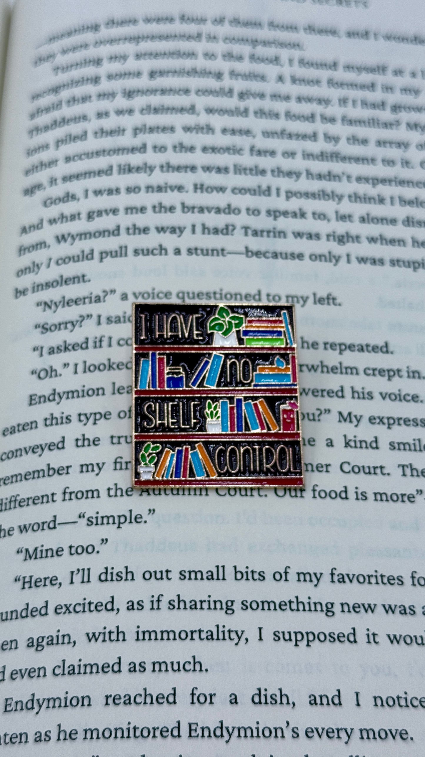 No Shelf Control | Enamel Pin